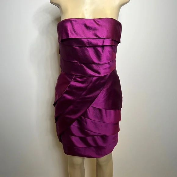 Lela Rose | Dresses | Lela Rose Size 8 Purple Dress With Satin Lining |  Poshmark